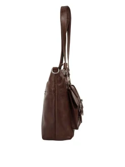 Spikes & Sparrow Damen Shopper in cognac