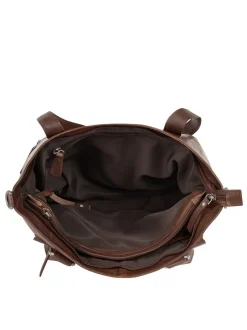 Spikes & Sparrow Damen Shopper in cognac