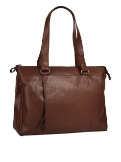 Spikes & Sparrow Damen Shopper in cognac