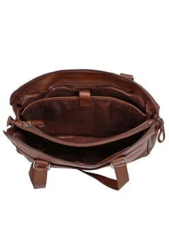Spikes & Sparrow Damen Shopper in cognac