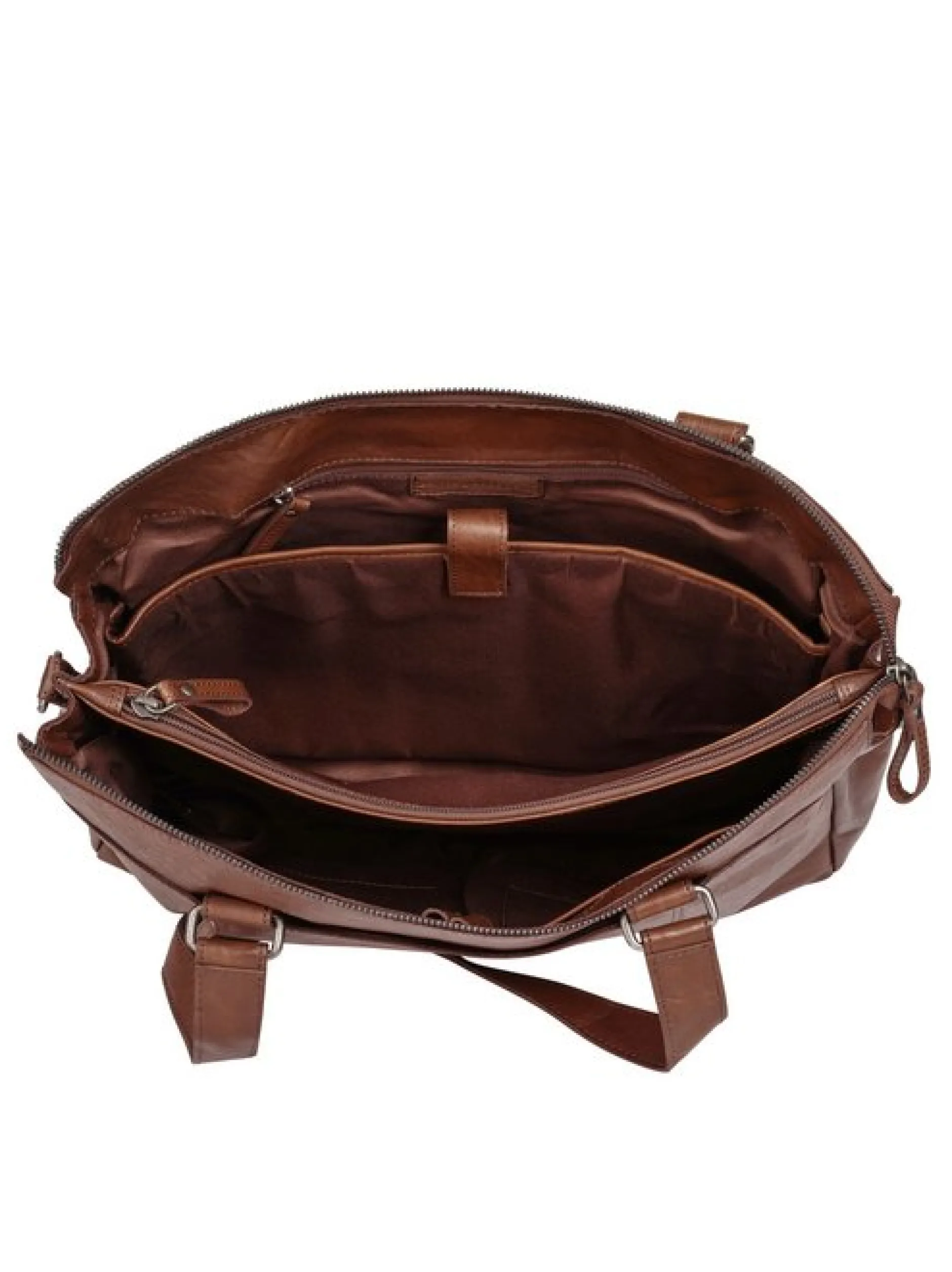 Spikes & Sparrow Damen Shopper in cognac