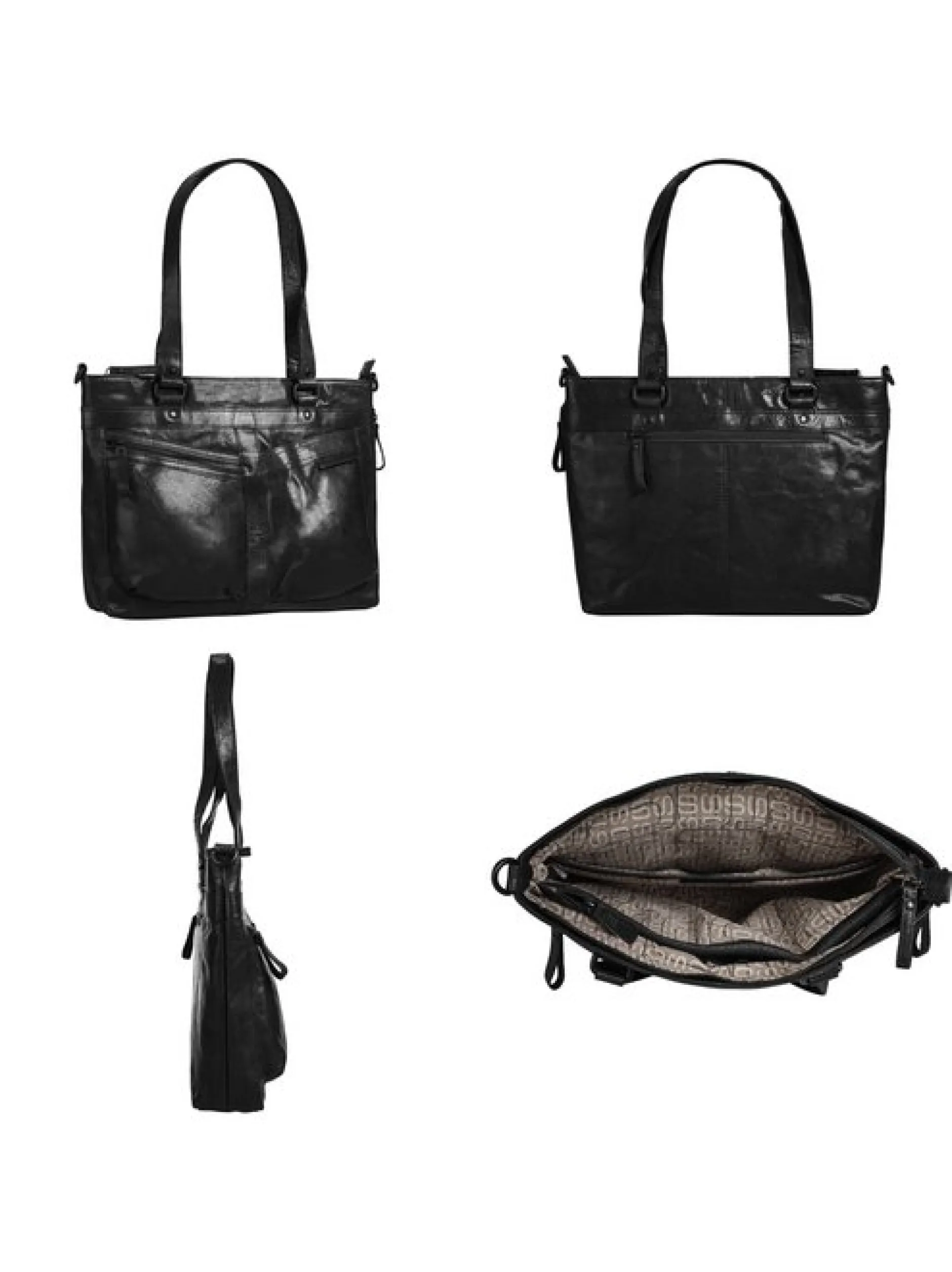 Spikes & Sparrow Damen Shopper in schwarz