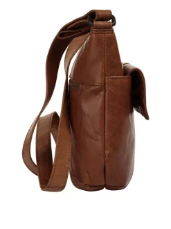 Spikes & Sparrow Damen Umhängetasche in cognac
