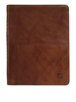 Spikes & Sparrow Unisex Dokumententasche in cognac