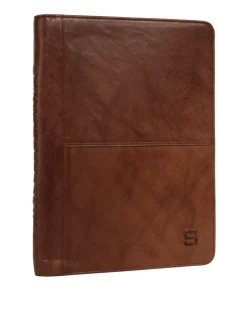 Spikes & Sparrow Unisex Dokumententasche in cognac