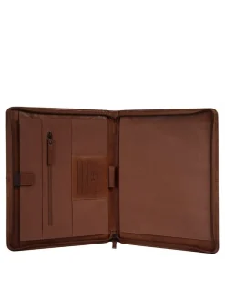 Spikes & Sparrow Unisex Dokumententasche in cognac