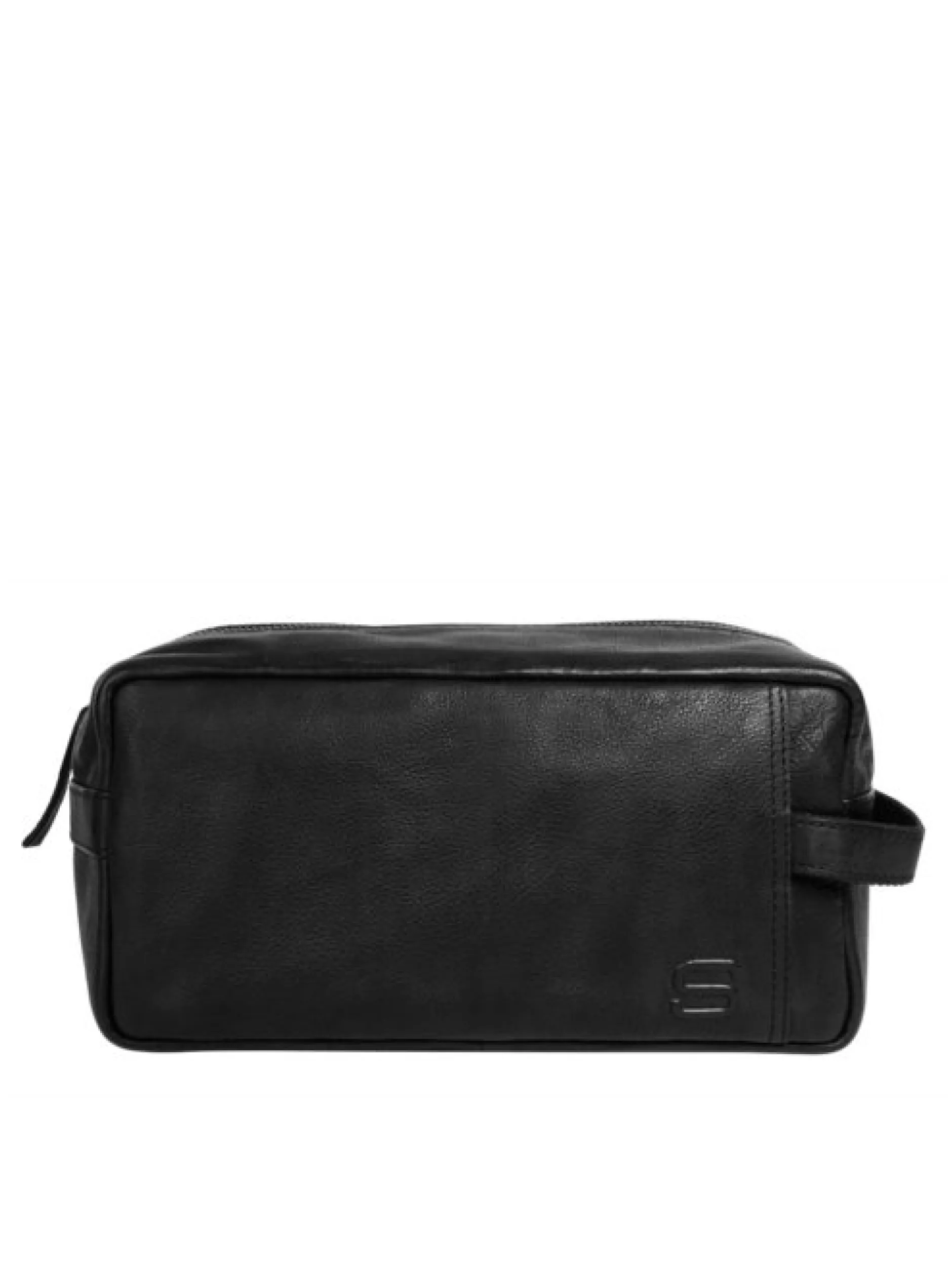 Spikes & Sparrow Unisex Kulturtasche in schwarz
