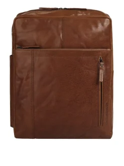 Spikes & Sparrow Unisex Rucksack in cognac