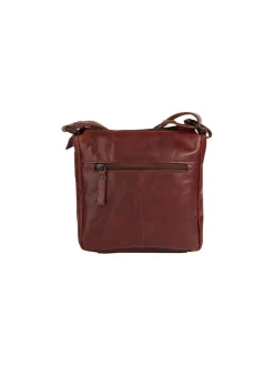 Spikes & Sparrow Unisex Umhängetasche in cognac