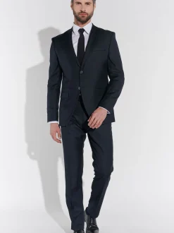 Steffen Klein Herren Anzug - Slim Fit in blau