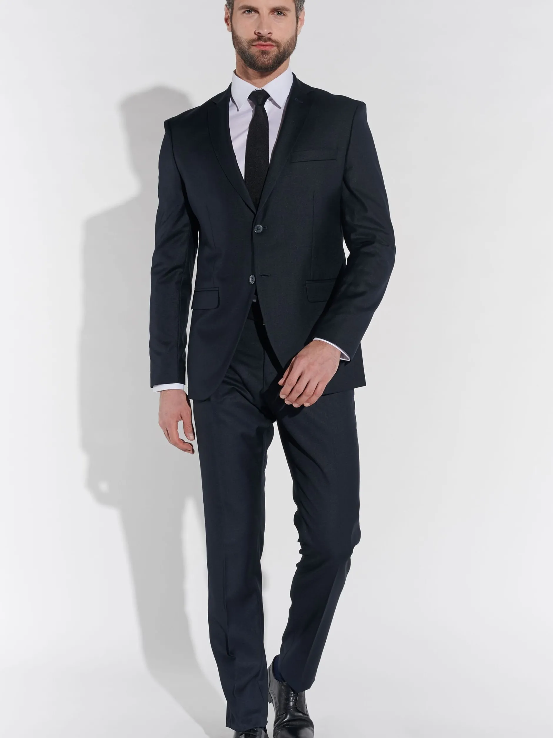 Steffen Klein Herren Anzug - Slim Fit in blau