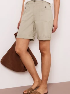 Street One Damen Bermuda in beige - Länge: mittel