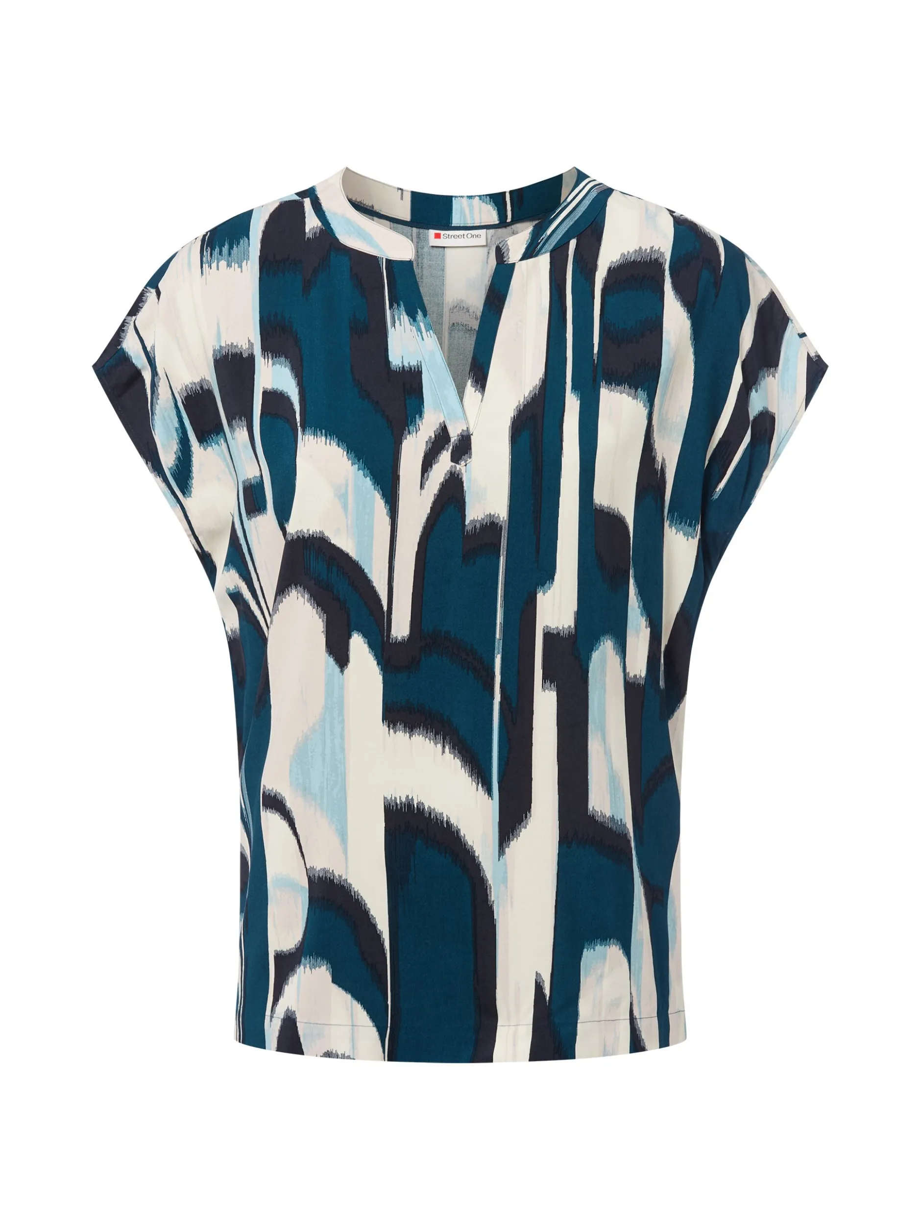 Street One Damen Blusenshirt in petrol ecru