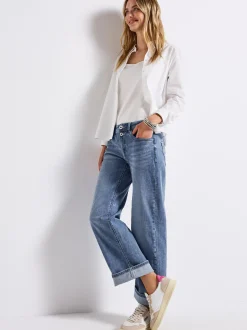 Street One Damen Jeans in denim - Länge: lang