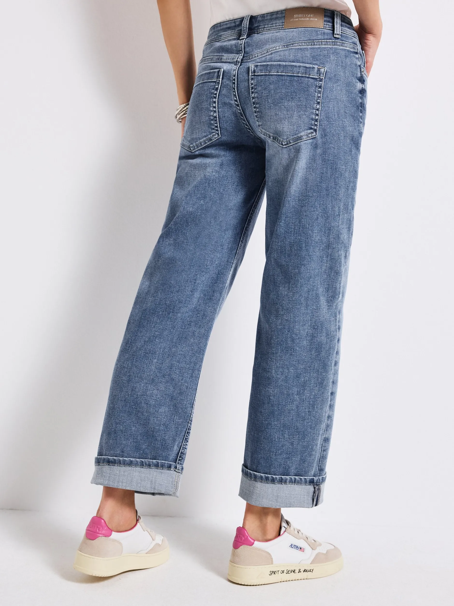 Street One Damen Jeans in denim - Länge: lang