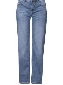 Street One Damen Jeans in denim - Länge: lang