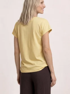 Street One Damen T-Shirt in vanille - Ärmel: extra kurz