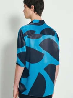 Studio Seidensticker Herren Casual Hemd - Regular fit Fit in blau