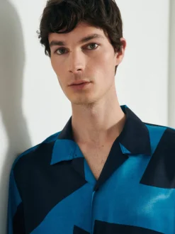 Studio Seidensticker Herren Casual Hemd - Regular fit Fit in blau