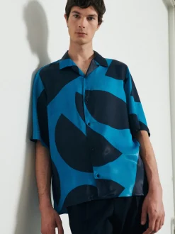 Studio Seidensticker Herren Casual Hemd - Regular fit Fit in blau