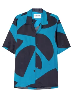 Studio Seidensticker Herren Casual Hemd - Regular fit Fit in blau