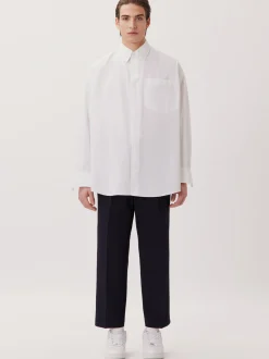 Studio Seidensticker Herren Casual Hemd - Unisex - Oversized Fit in weiß