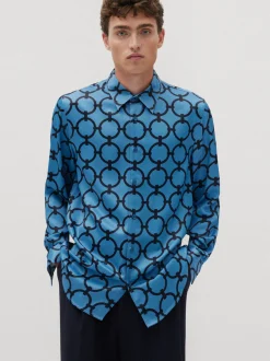 Studio Seidensticker Herren Casual Hemd - Unisex - Regular Fit in blau