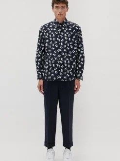 Studio Seidensticker Herren Casual Hemd - Unisex - Regular Fit in blau