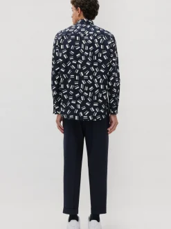 Studio Seidensticker Herren Casual Hemd - Unisex - Regular Fit in blau