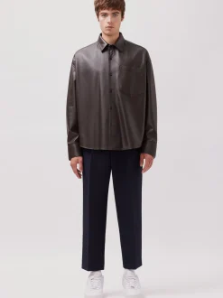 Studio Seidensticker Herren Overshirt - Unisex - Oversized Fit in braun