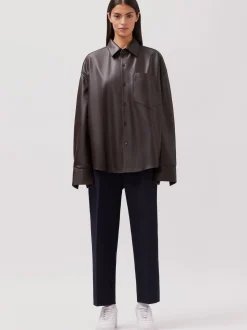 Studio Seidensticker Herren Overshirt - Unisex - Oversized Fit in braun