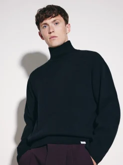 Studio Seidensticker Herren Pullover - Oversized Fit in schwarz