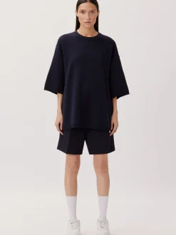 Studio Seidensticker Herren T-Shirt - Oversized Fit in blau