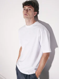 Studio Seidensticker Herren T-Shirt - Unisex - Oversized Fit in weiß