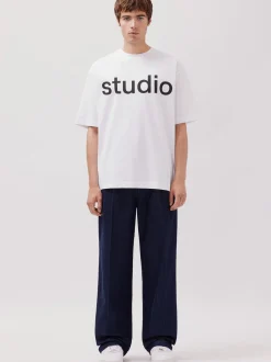 Studio Seidensticker Herren T-Shirt - Unisex - Oversized Fit in weiß