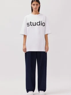 Studio Seidensticker Herren T-Shirt - Unisex - Oversized Fit in weiß