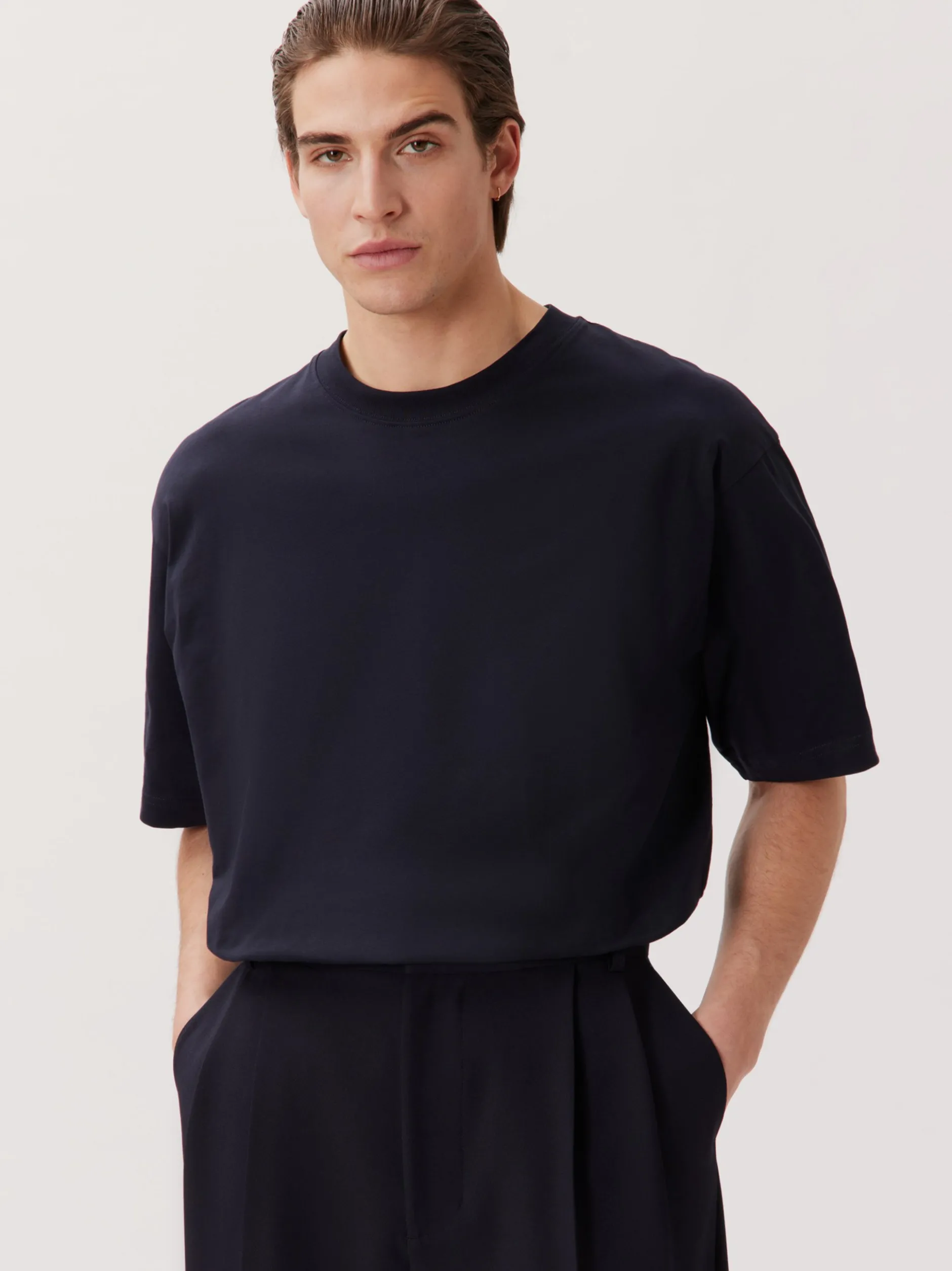 Studio Seidensticker Herren T-Shirt - Unisex - Oversized Fit in blau