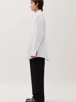 Studio Seidensticker Herren Unisex Hemd - Oversized Fit in weiß