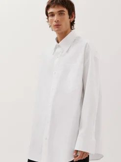 Studio Seidensticker Herren Unisex Hemd - Oversized Fit in weiß
