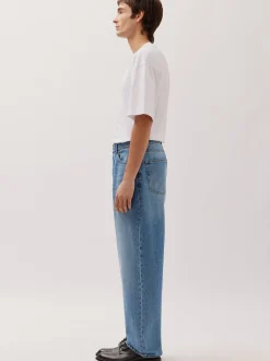 Studio Seidensticker Unisex Baggy Jeans in medium stone denim