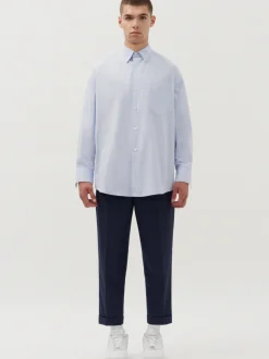 Studio Seidensticker Unisex Hemd - Oversized Fit in blau