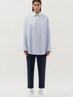 Studio Seidensticker Unisex Hemd - Oversized Fit in blau