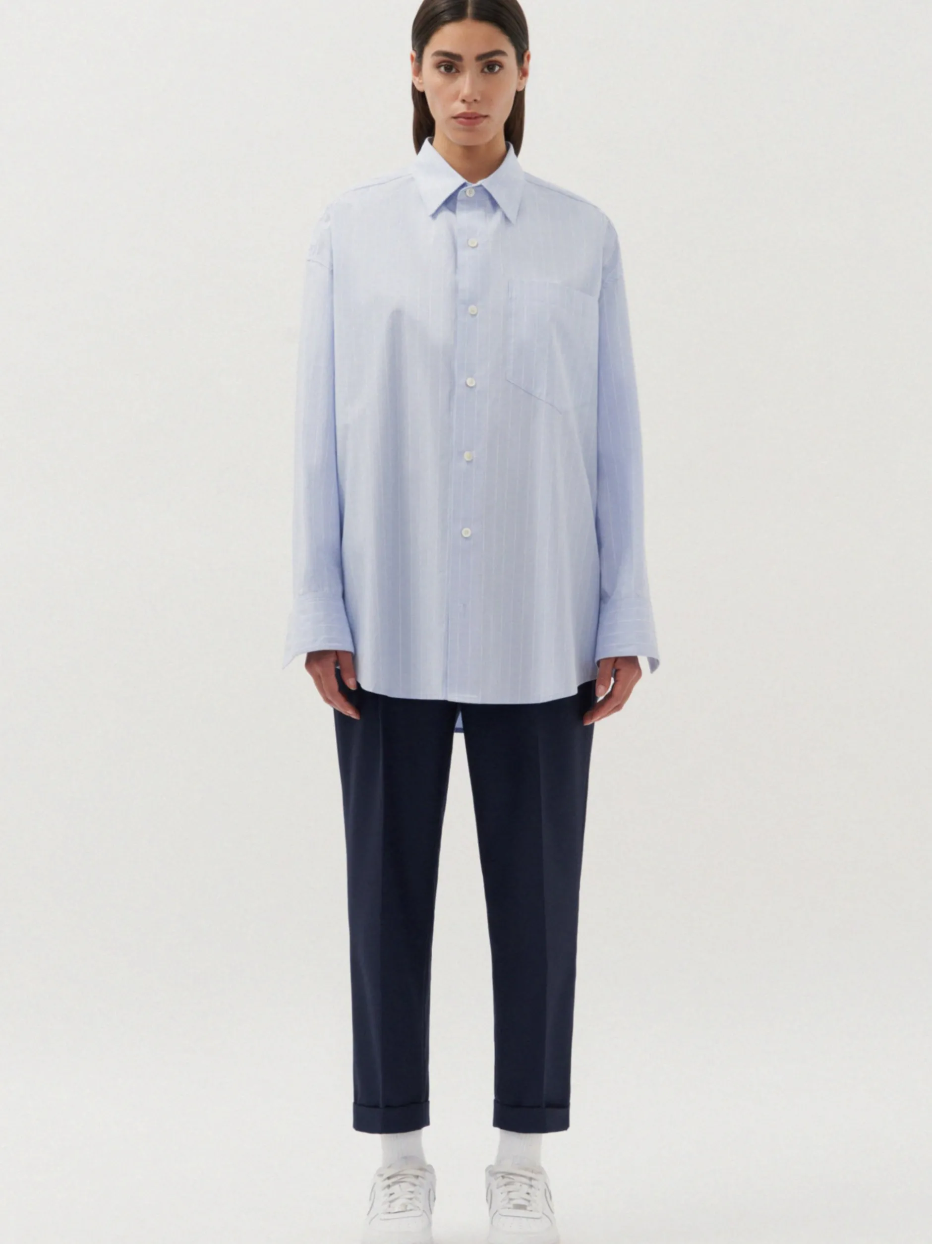 Studio Seidensticker Unisex Hemd - Oversized Fit in blau