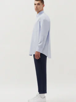 Studio Seidensticker Unisex Hemd - Oversized Fit in blau