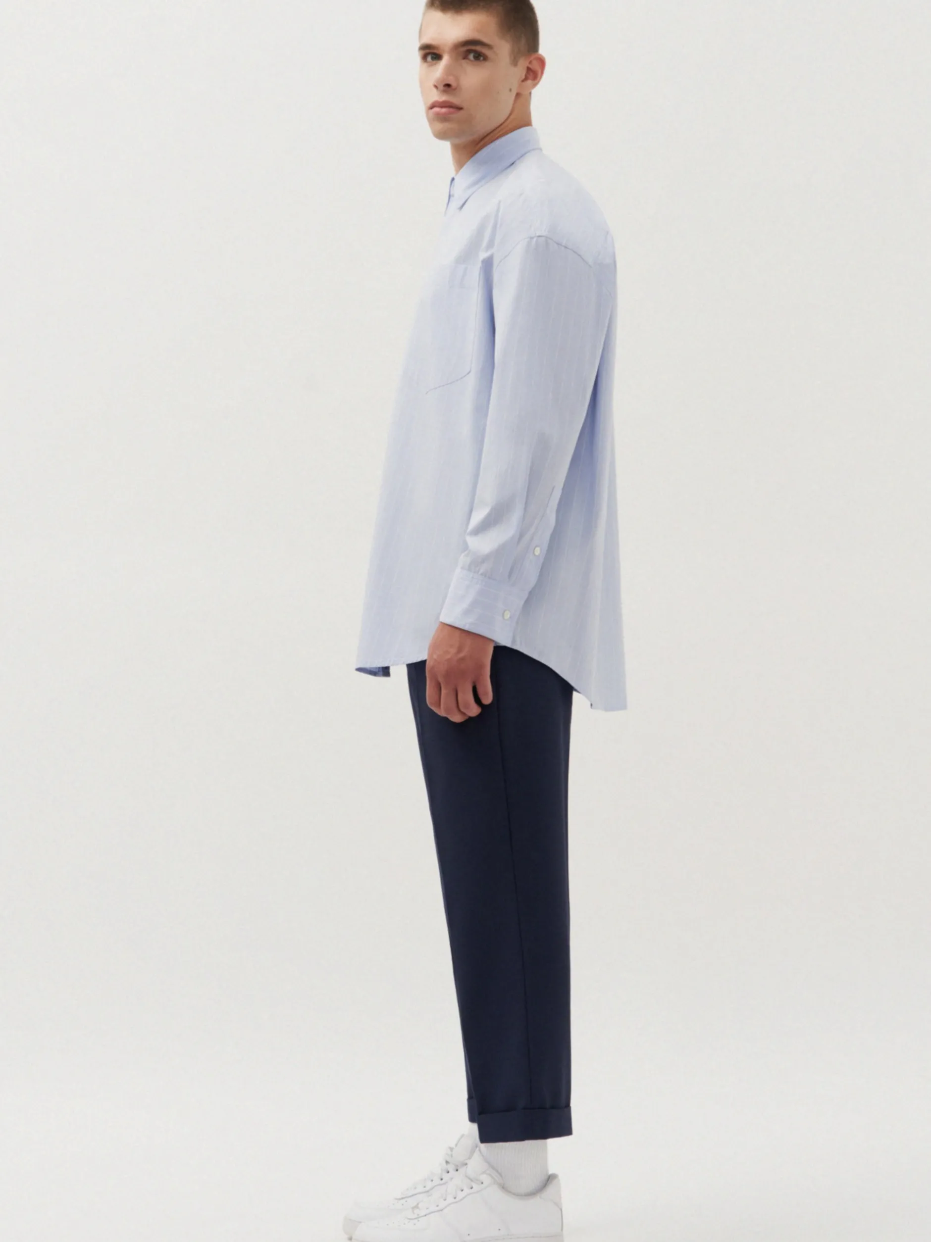Studio Seidensticker Unisex Hemd - Oversized Fit in blau