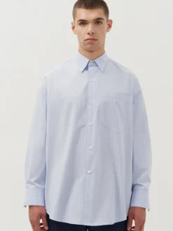 Studio Seidensticker Unisex Hemd - Oversized Fit in blau