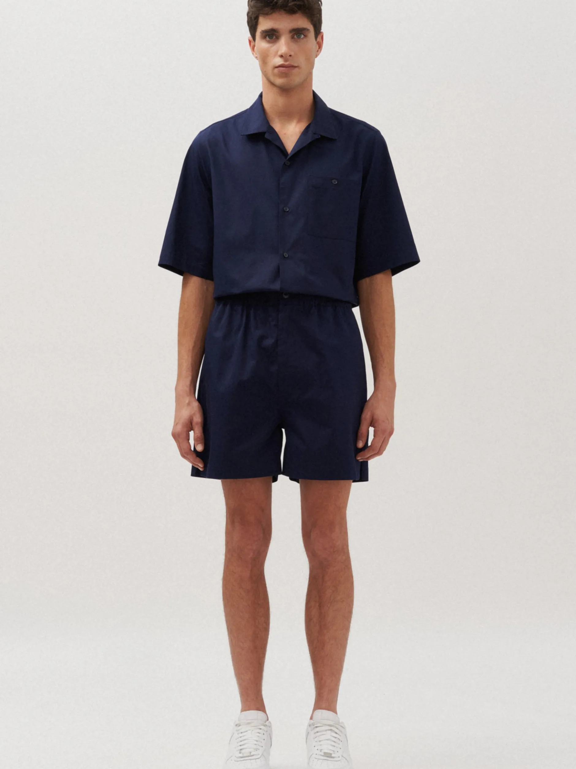 Studio Seidensticker Unisex Shorts - Regular Fit in blau