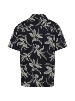 Superdry Herren Kurzarmhemd in marine ecru
