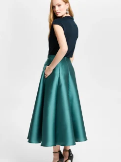 Swing Damen Top in marine silber - Ärmel: ohne Arm