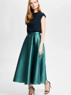 Swing Damen Top in marine silber - Ärmel: ohne Arm